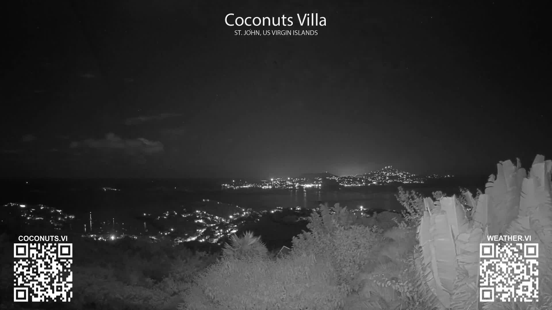 St. John, Cruz Bay St. Thomas Island View & Pillsbury Sound from Gift Hill Live Cam - Cruz Bay, St. John, United States Virgin Islands, USAGifft Hill, St. John, US Virgin Islands 2025-11-20 22:37