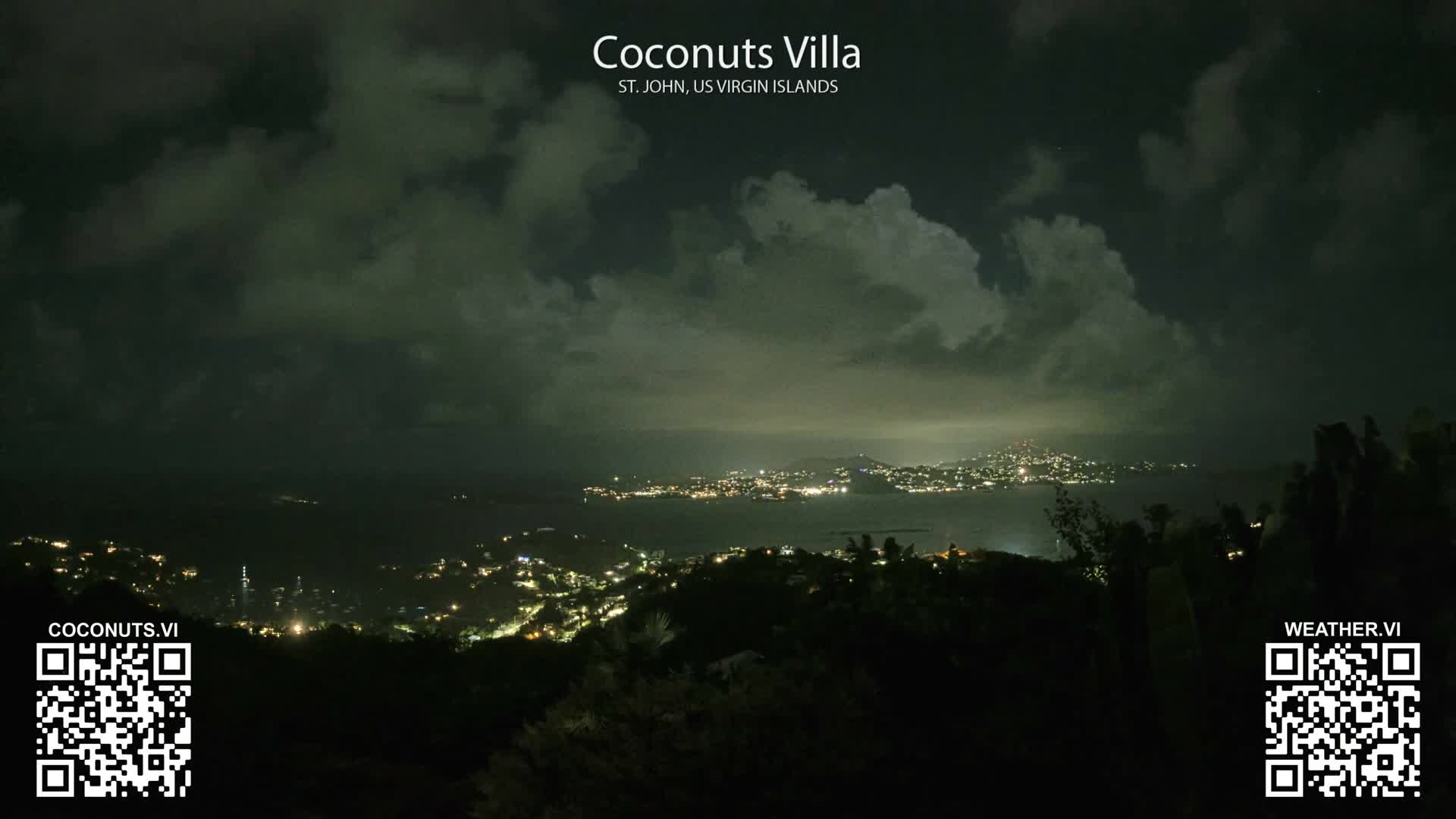 St. John, Cruz Bay St. Thomas Island View & Pillsbury Sound from Gift Hill Live Cam - Cruz Bay, St. John, United States Virgin Islands, USAGifft Hill, St. John, US Virgin Islands 2025-11-20 22:37