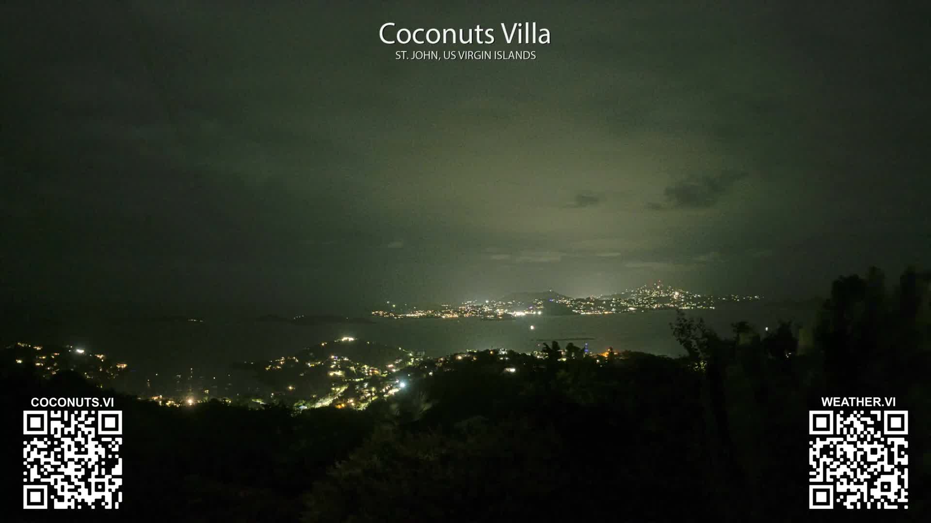 St. John, Cruz Bay St. Thomas Island View & Pillsbury Sound from Gift Hill Live Cam - Cruz Bay, St. John, United States Virgin Islands, USAGifft Hill, St. John, US Virgin Islands 2025-11-20 22:37