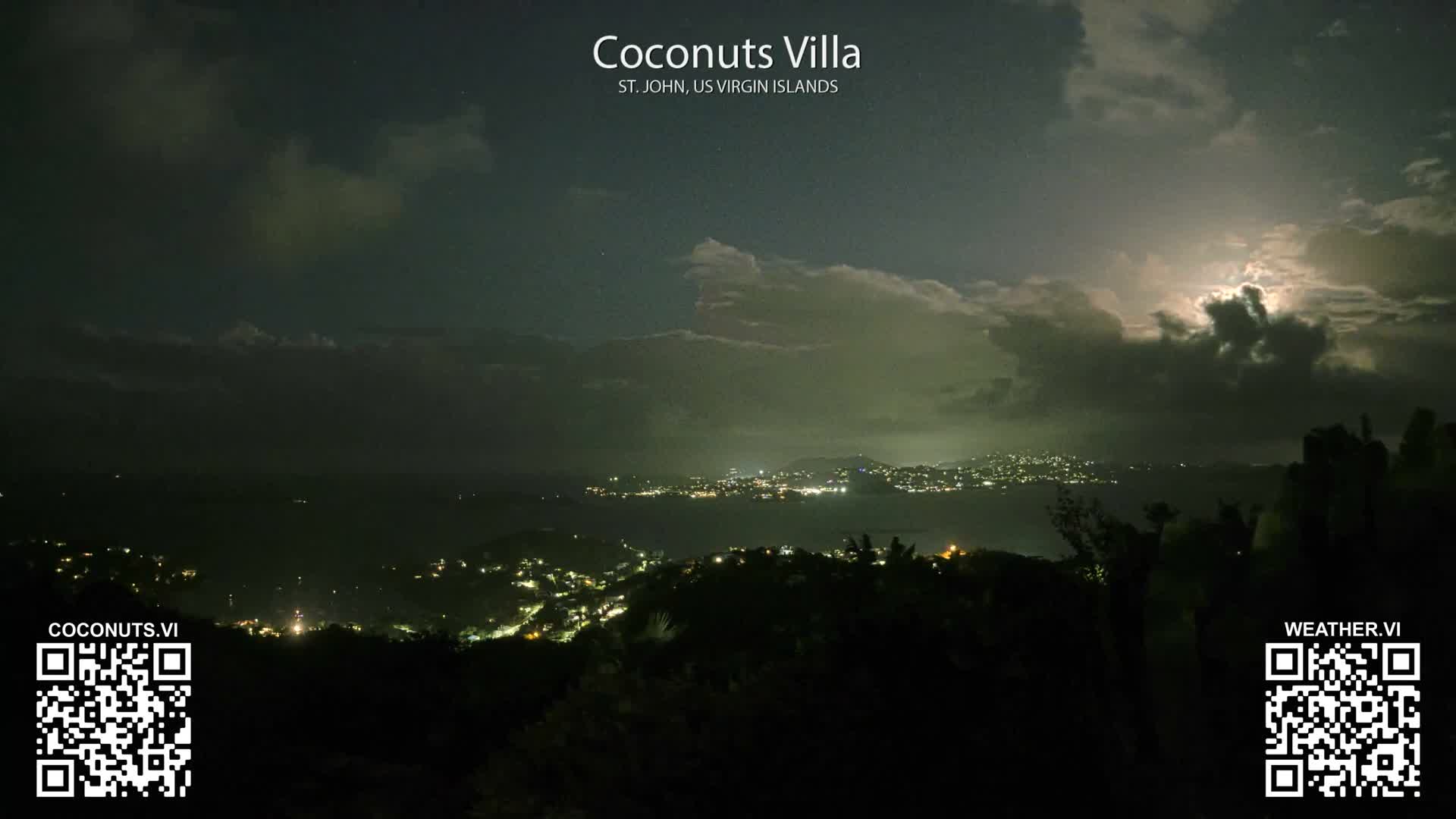 St. John, Cruz Bay St. Thomas Island View & Pillsbury Sound from Gift Hill Live Cam - Cruz Bay, St. John, United States Virgin Islands, USAGifft Hill, St. John, US Virgin Islands 2025-11-20 22:37