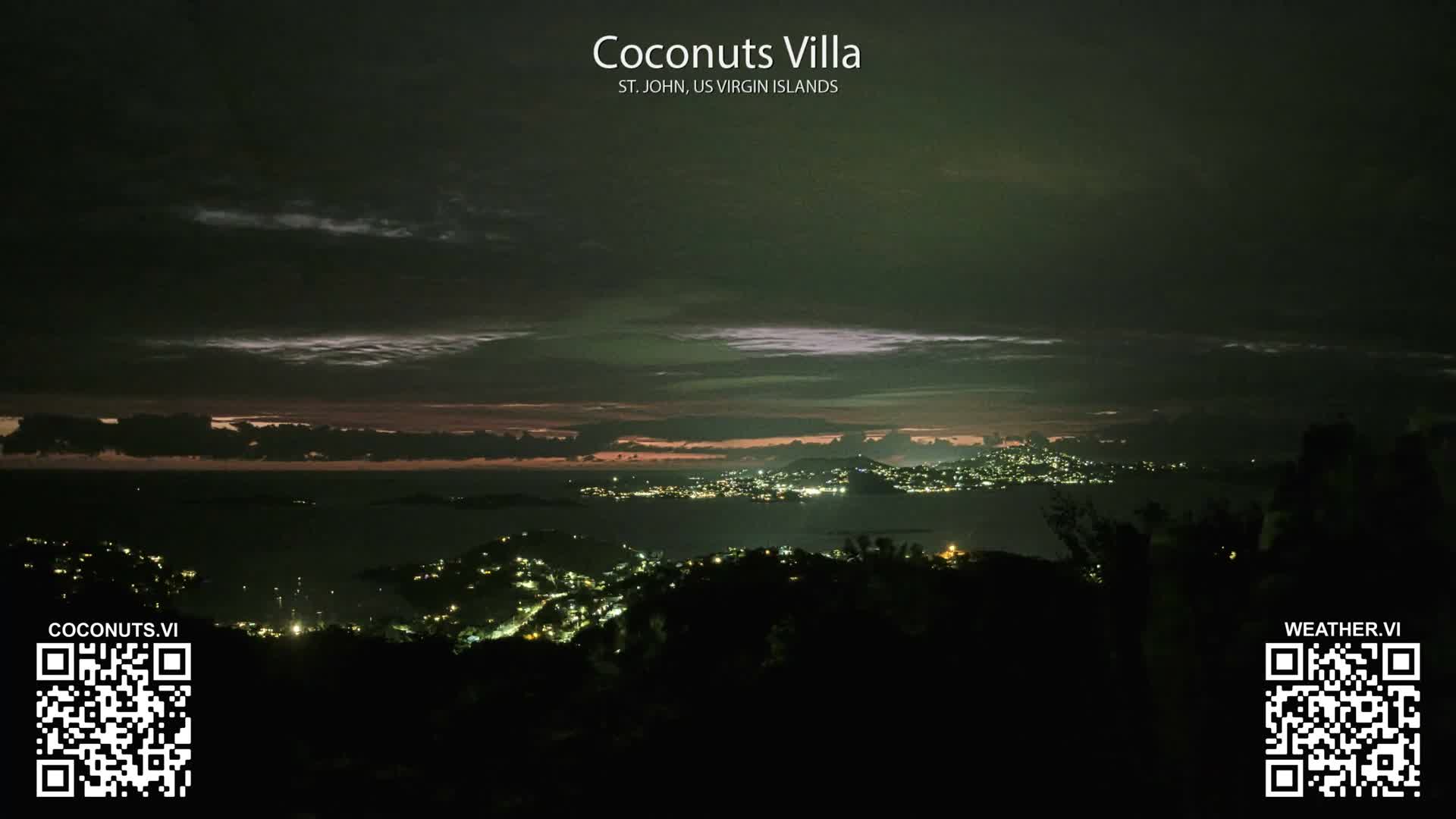 St. John, Cruz Bay St. Thomas Island View & Pillsbury Sound from Gift Hill Live Cam - Cruz Bay, St. John, United States Virgin Islands, USAGifft Hill, St. John, US Virgin Islands 2025-11-20 22:37