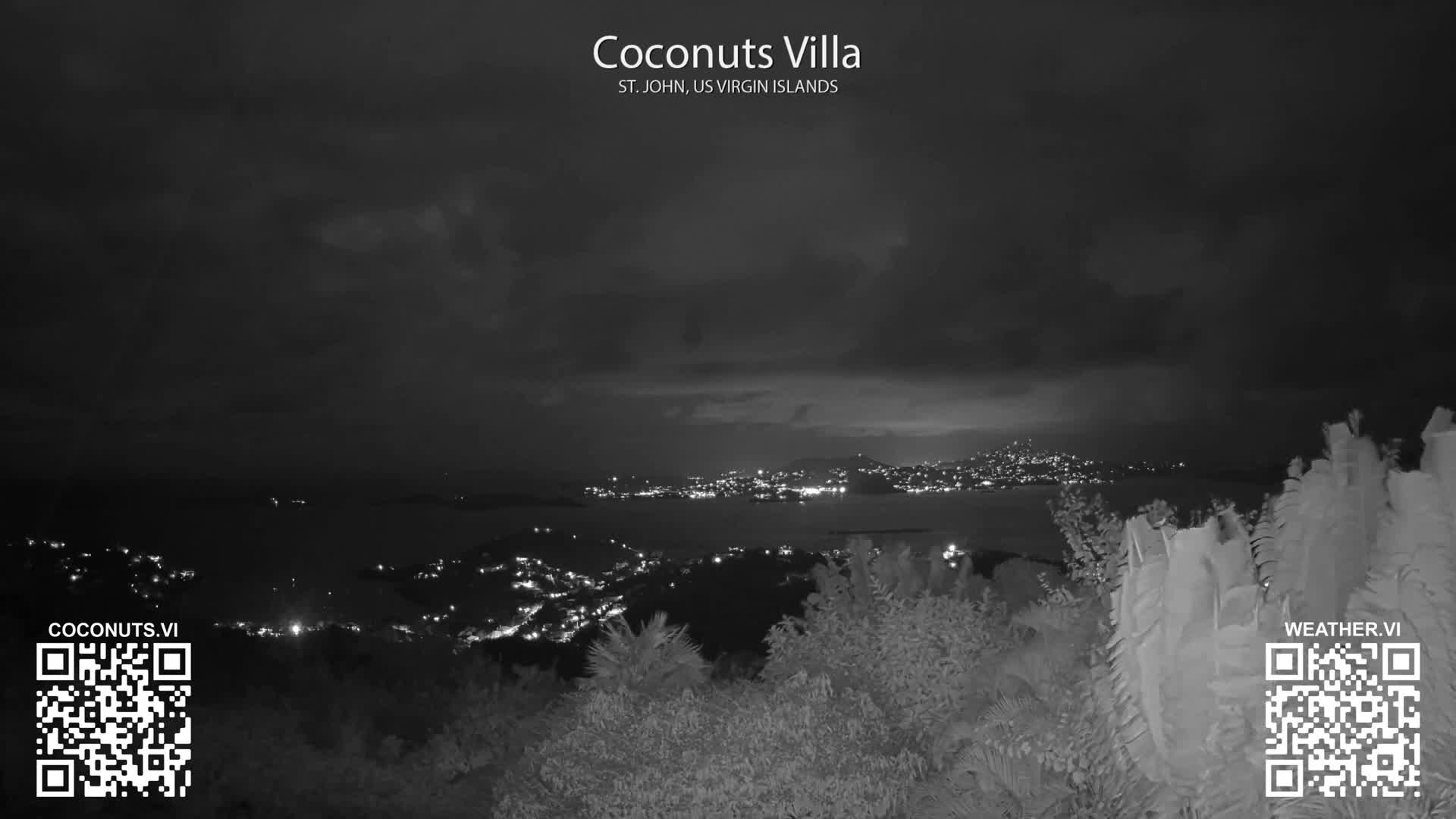 St. John, Cruz Bay St. Thomas Island View & Pillsbury Sound from Gift Hill Live Cam - Cruz Bay, St. John, United States Virgin Islands, USAGifft Hill, St. John, US Virgin Islands 2025-11-20 22:37