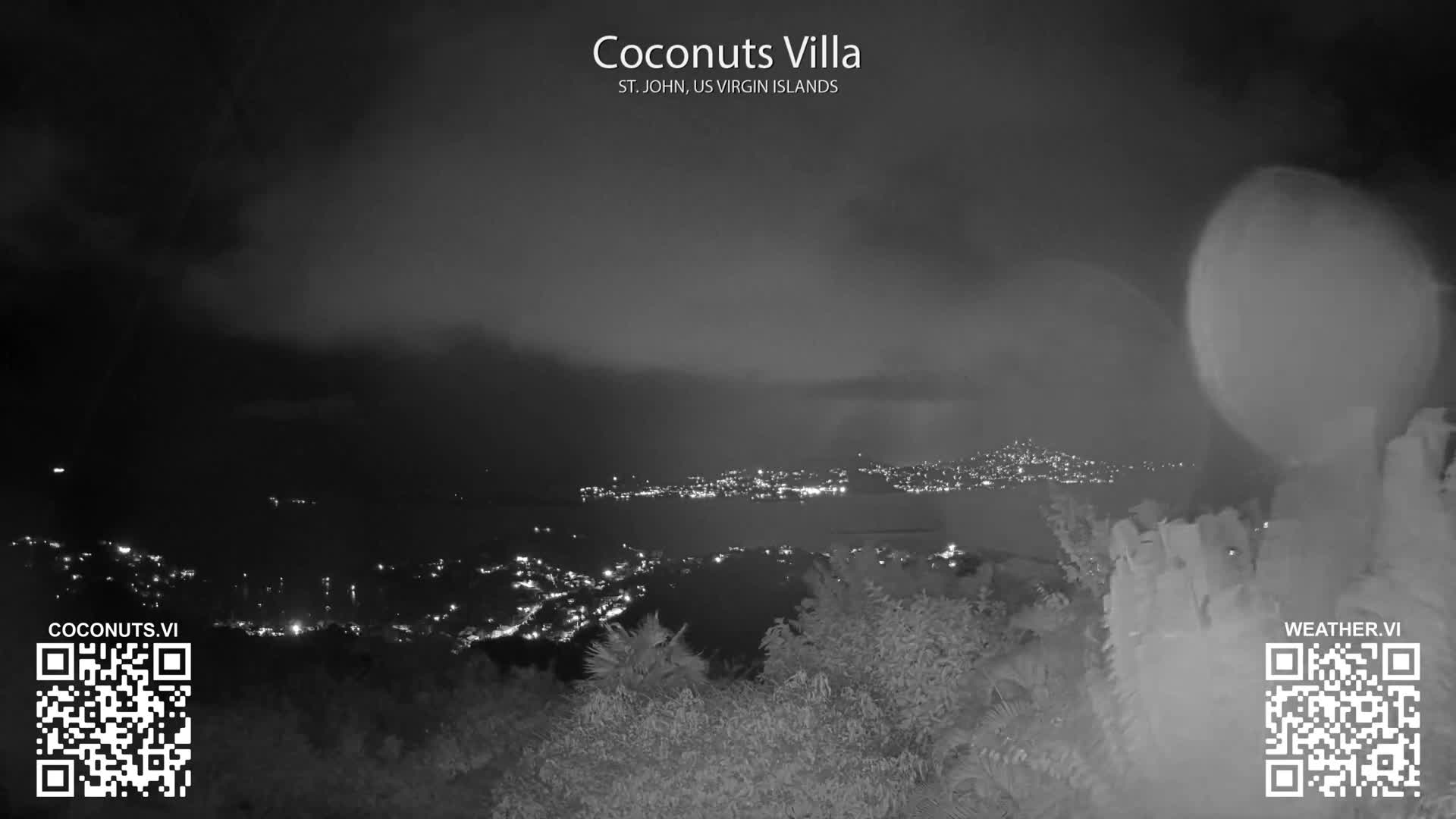 St. John, Cruz Bay St. Thomas Island View & Pillsbury Sound from Gift Hill Live Cam - Cruz Bay, St. John, United States Virgin Islands, USAGifft Hill, St. John, US Virgin Islands 2025-11-20 22:37
