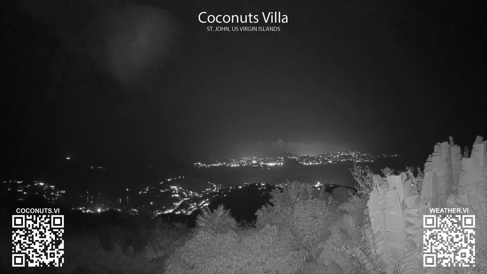 St. John, Cruz Bay St. Thomas Island View & Pillsbury Sound from Gift Hill Live Cam - Cruz Bay, St. John, United States Virgin Islands, USAGifft Hill, St. John, US Virgin Islands 2025-11-20 22:37