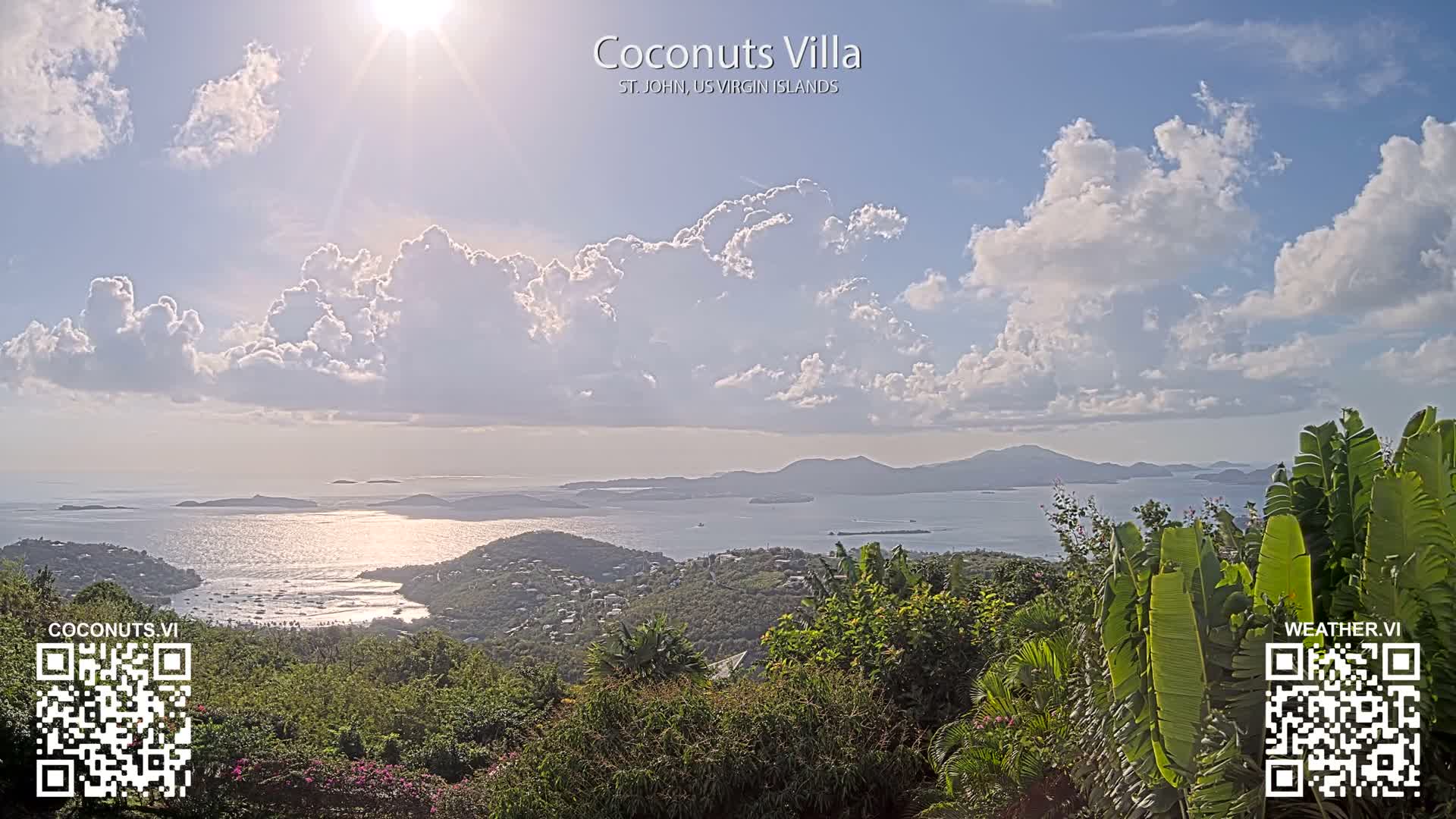 St. John, Cruz Bay St. Thomas Island View & Pillsbury Sound from Gift Hill Live Cam - Cruz Bay, St. John, United States Virgin Islands, USAGifft Hill, St. John, US Virgin Islands 2025-11-20 22:37