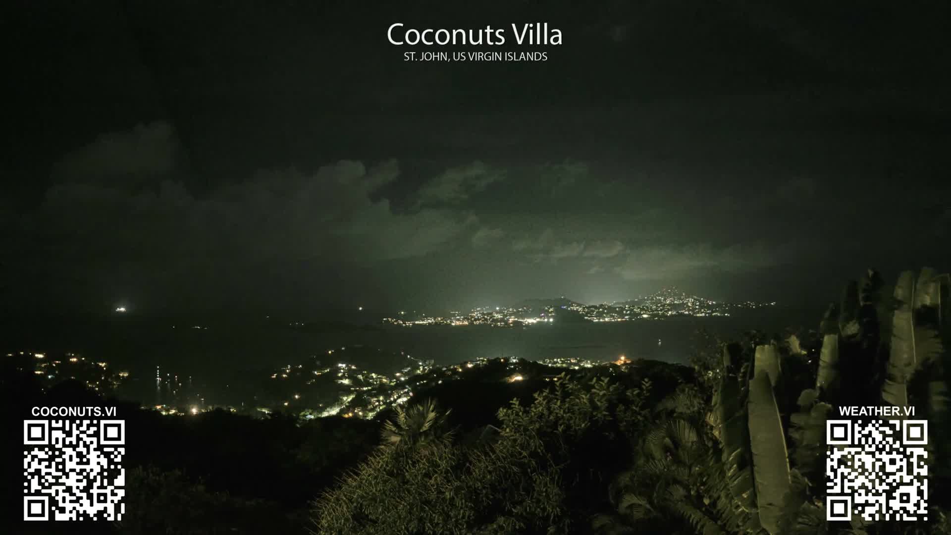 St. John, Cruz Bay St. Thomas Island View & Pillsbury Sound from Gift Hill Live Cam - Cruz Bay, St. John, United States Virgin Islands, USAGifft Hill, St. John, US Virgin Islands 2025-11-20 22:37