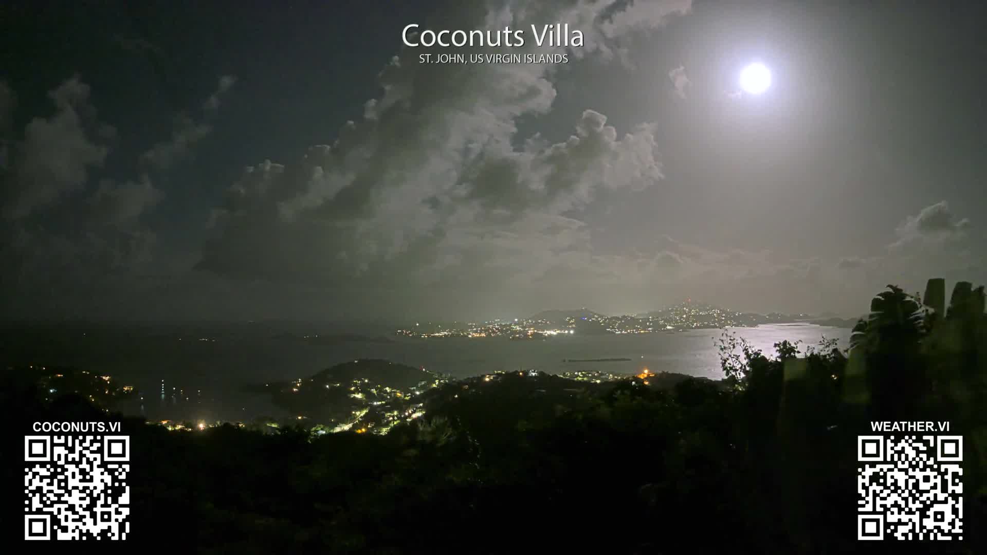 St. John, Cruz Bay St. Thomas Island View & Pillsbury Sound from Gift Hill Live Cam - Cruz Bay, St. John, United States Virgin Islands, USAGifft Hill, St. John, US Virgin Islands 2025-11-20 22:37