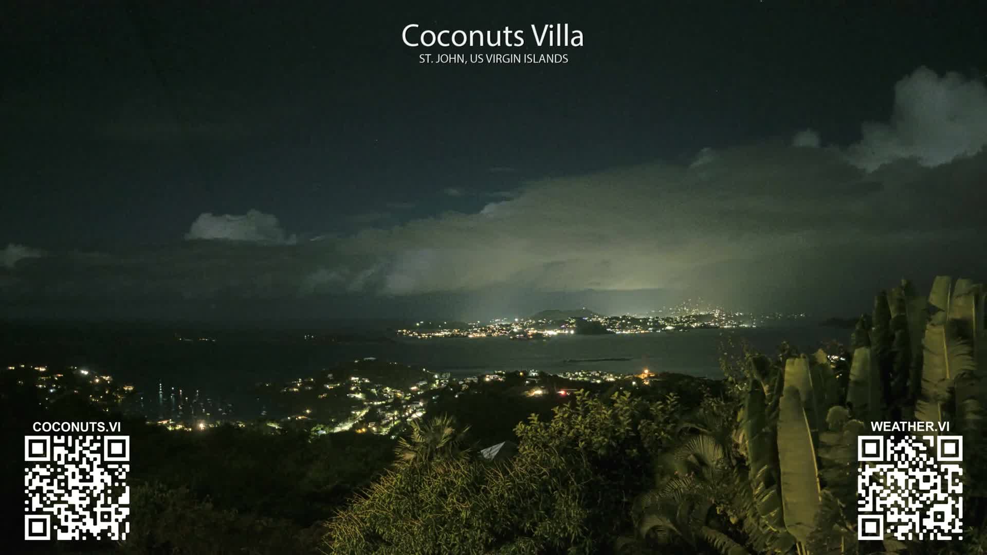 St. John, Cruz Bay St. Thomas Island View & Pillsbury Sound from Gift Hill Live Cam - Cruz Bay, St. John, United States Virgin Islands, USAGifft Hill, St. John, US Virgin Islands 2025-11-20 22:37