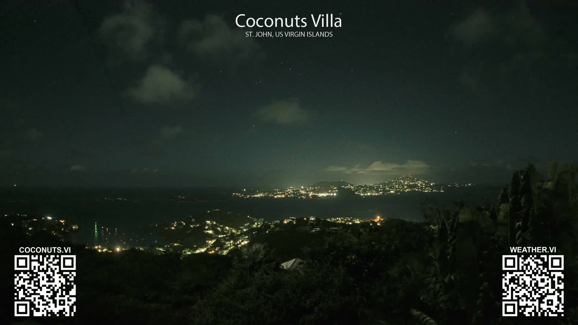 St. John, Cruz Bay St. Thomas Island View & Pillsbury Sound from Gift Hill Live Cam - Cruz Bay, St. John, United States Virgin Islands, USAGifft Hill, St. John, US Virgin Islands 2025-11-20 22:37
