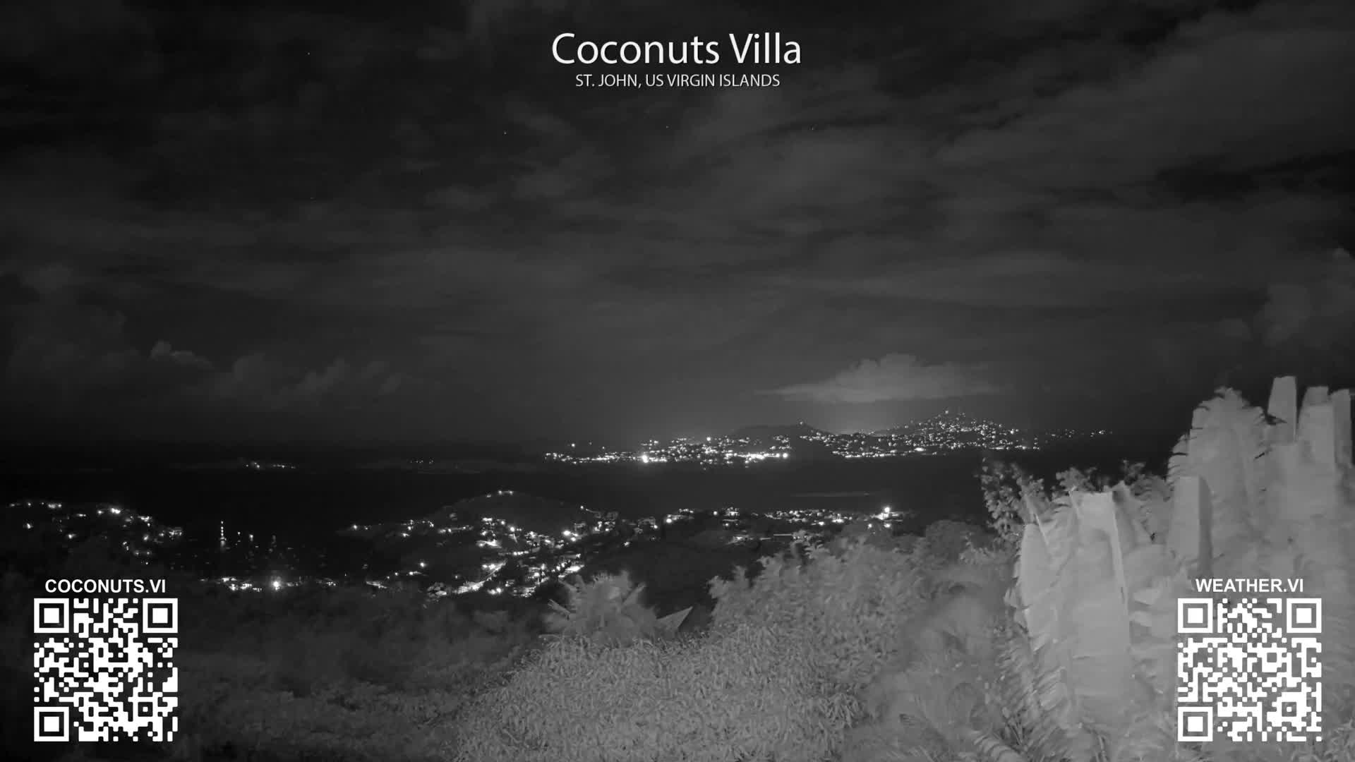 St. John, Cruz Bay St. Thomas Island View & Pillsbury Sound from Gift Hill Live Cam - Cruz Bay, St. John, United States Virgin Islands, USAGifft Hill, St. John, US Virgin Islands 2025-11-20 22:37