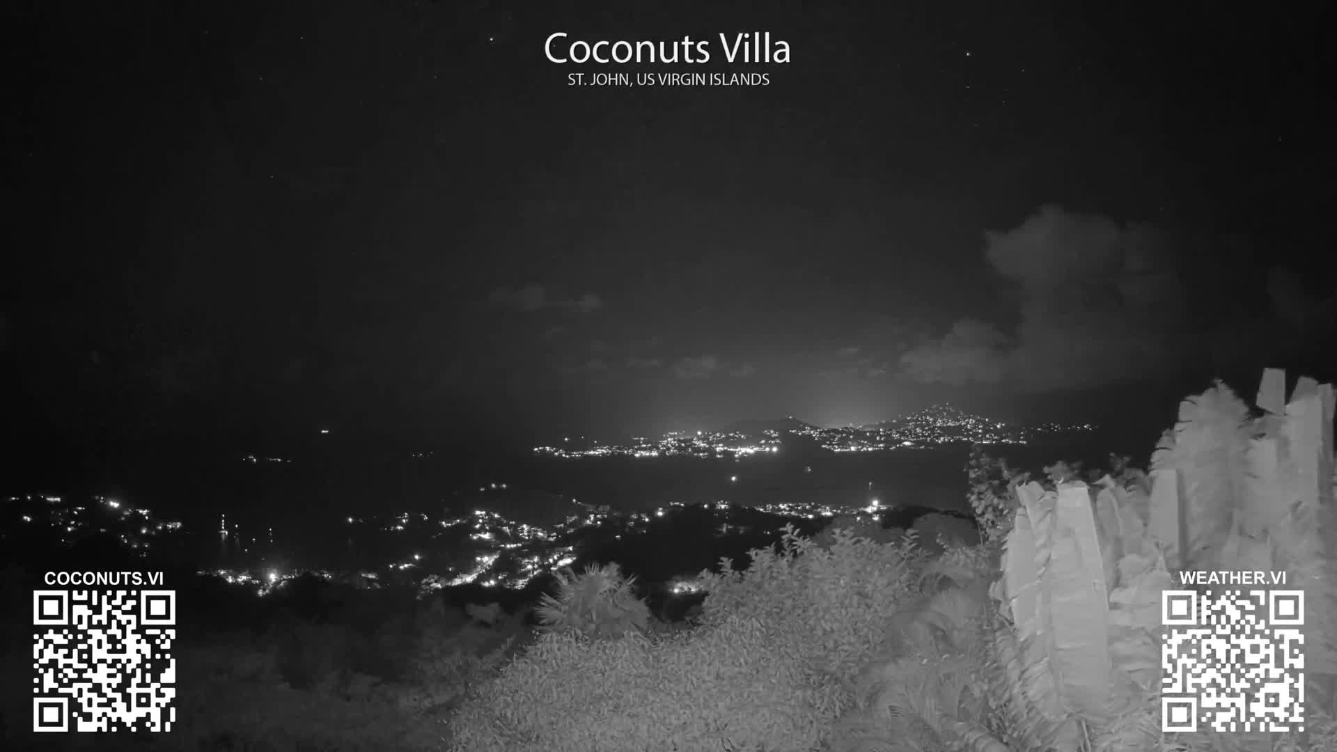 St. John, Cruz Bay St. Thomas Island View & Pillsbury Sound from Gift Hill Live Cam - Cruz Bay, St. John, United States Virgin Islands, USAGifft Hill, St. John, US Virgin Islands 2025-11-20 22:37