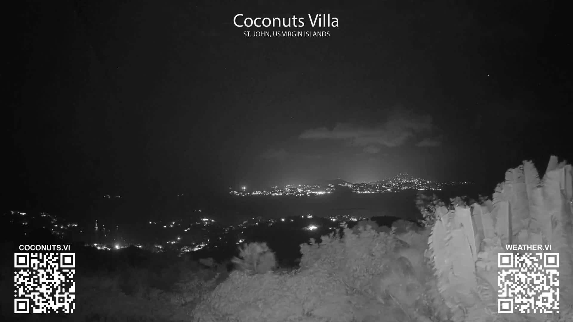 St. John, Cruz Bay St. Thomas Island View & Pillsbury Sound from Gift Hill Live Cam - Cruz Bay, St. John, United States Virgin Islands, USAGifft Hill, St. John, US Virgin Islands 2025-11-20 22:37