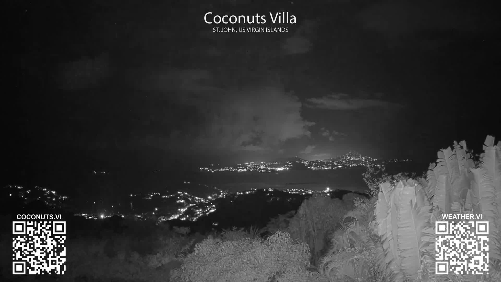 St. John, Cruz Bay St. Thomas Island View & Pillsbury Sound from Gift Hill Live Cam - Cruz Bay, St. John, United States Virgin Islands, USAGifft Hill, St. John, US Virgin Islands 2025-11-20 22:37