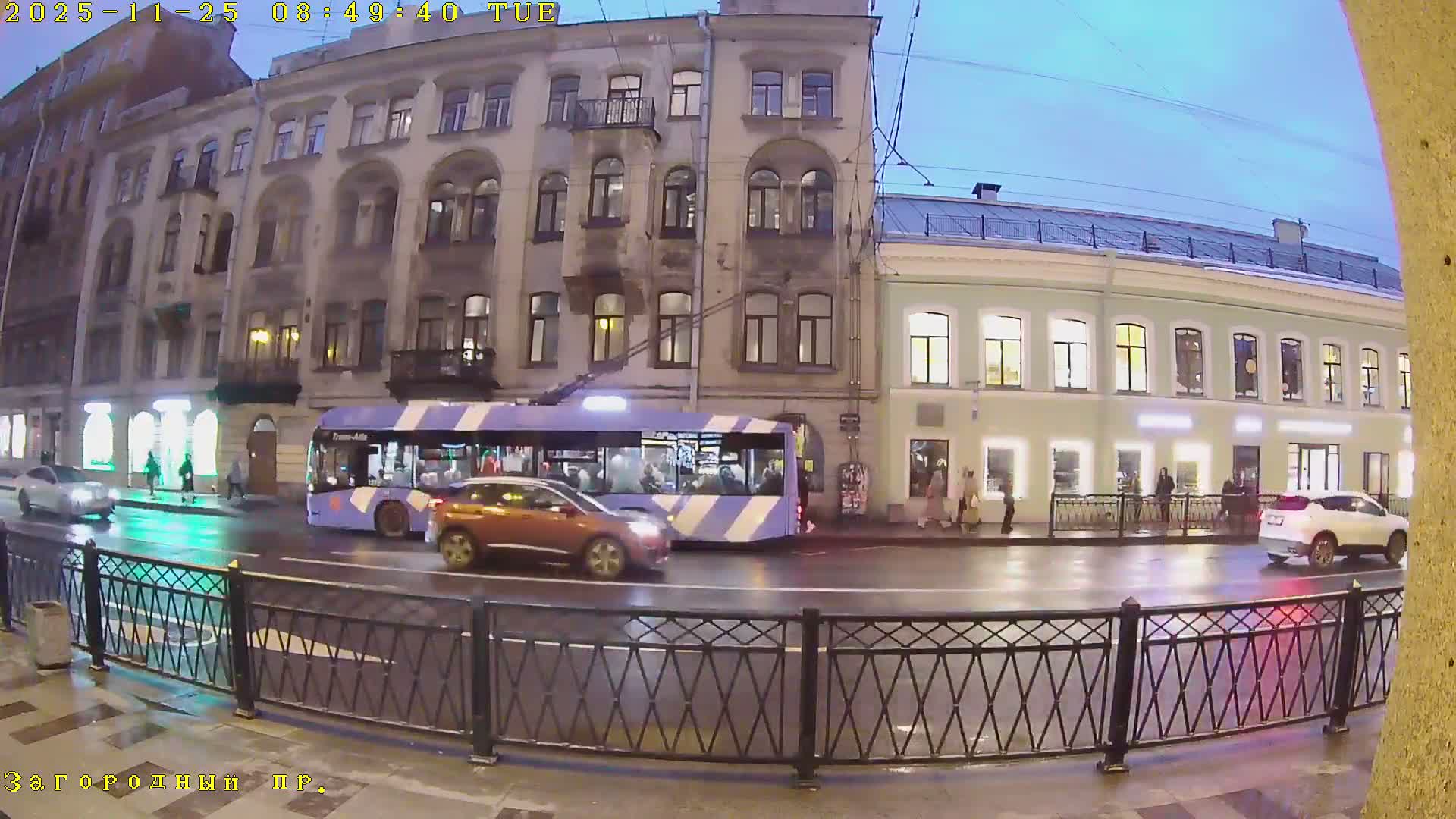 St. Petersburg, Zagorodny Avenue (Zagorodny Prospekt) Live Cam - Vladimirsky, Tsentralny, Saint Petersburg, Northwestern (Severo-Zapadnyy), Russia