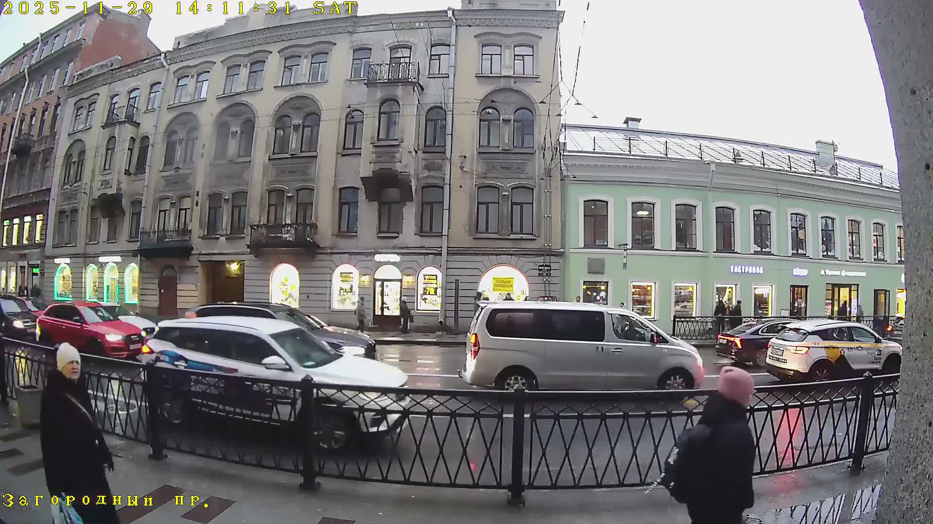 St. Petersburg, Zagorodny Avenue (Zagorodny Prospekt) Live Cam - Vladimirsky, Tsentralny, Saint Petersburg, Northwestern (Severo-Zapadnyy), Russia
