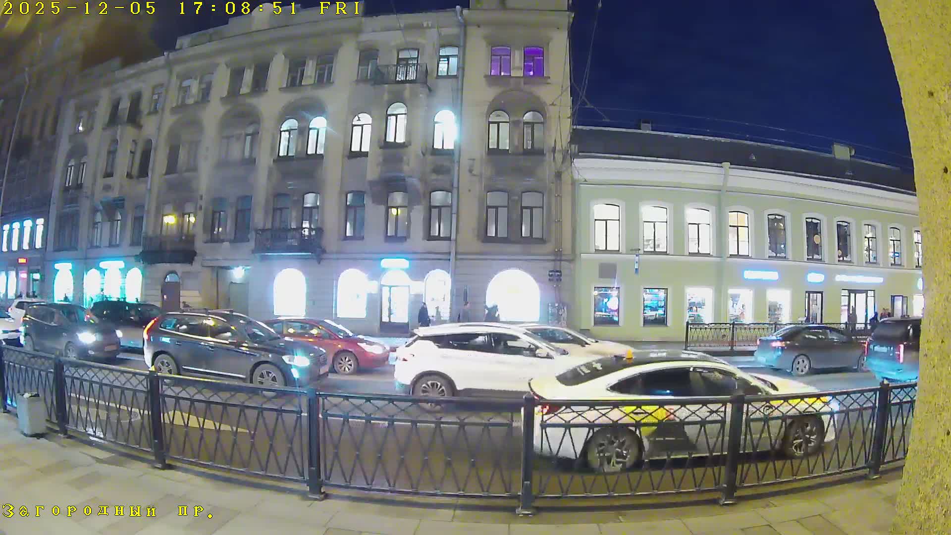 St. Petersburg, Zagorodny Avenue (Zagorodny Prospekt) Live Cam - Vladimirsky, Tsentralny, Saint Petersburg, Northwestern (Severo-Zapadnyy), Russia