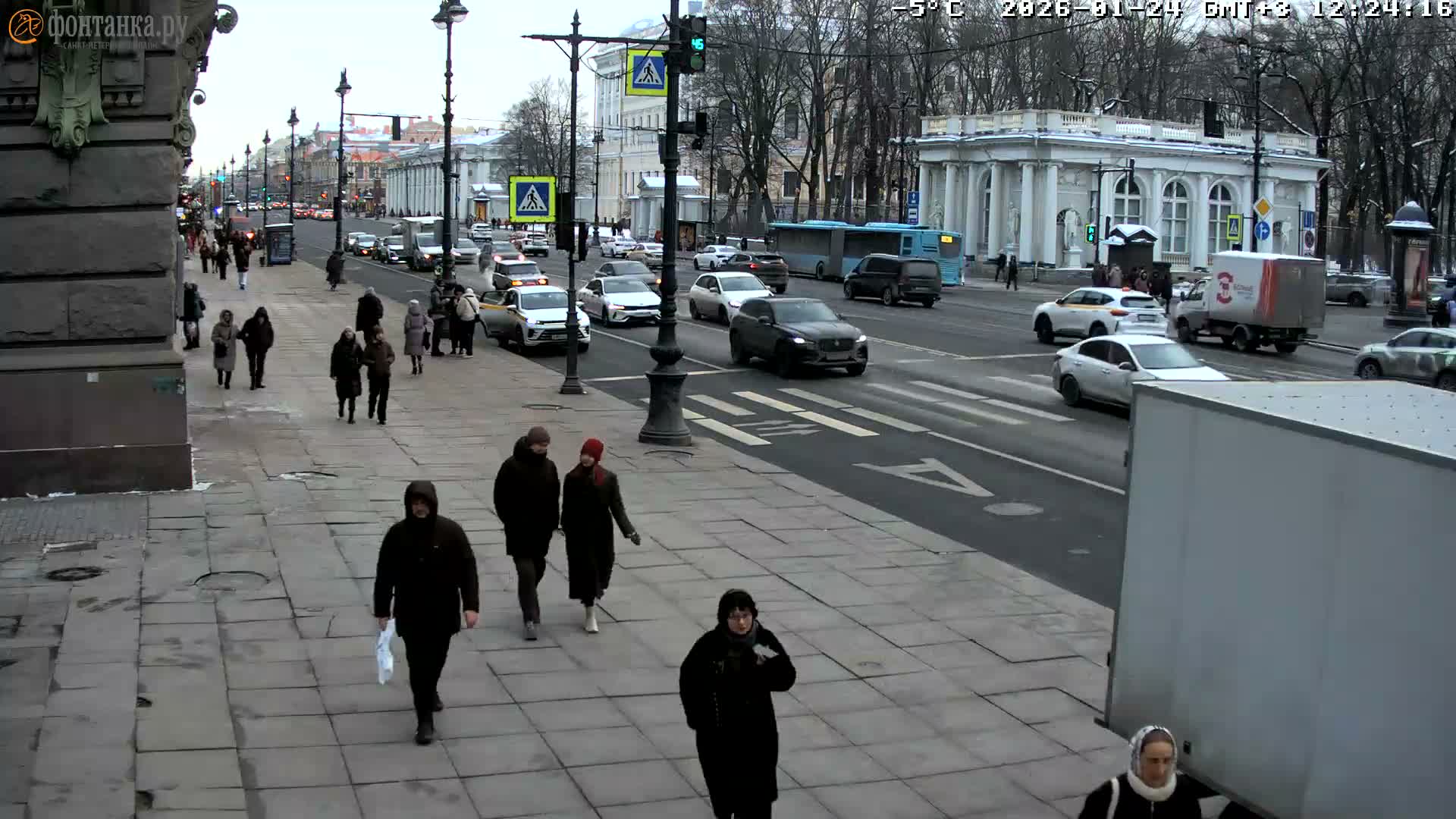 St. Petersburg, Zagorodny Avenue (Zagorodny Prospekt) Live Cam - Vladimirsky, Tsentralny, Saint Petersburg, Northwestern (Severo-Zapadnyy), Russia