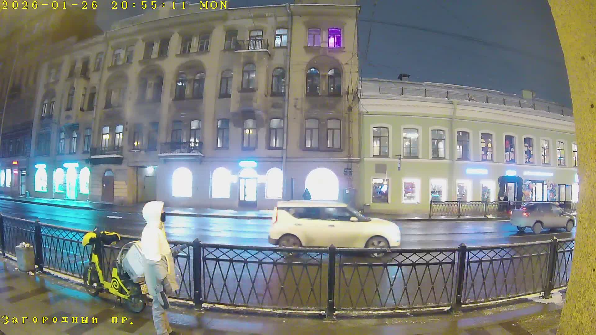 St. Petersburg, Zagorodny Avenue (Zagorodny Prospekt) Live Cam - Vladimirsky, Tsentralny, Saint Petersburg, Northwestern (Severo-Zapadnyy), Russia