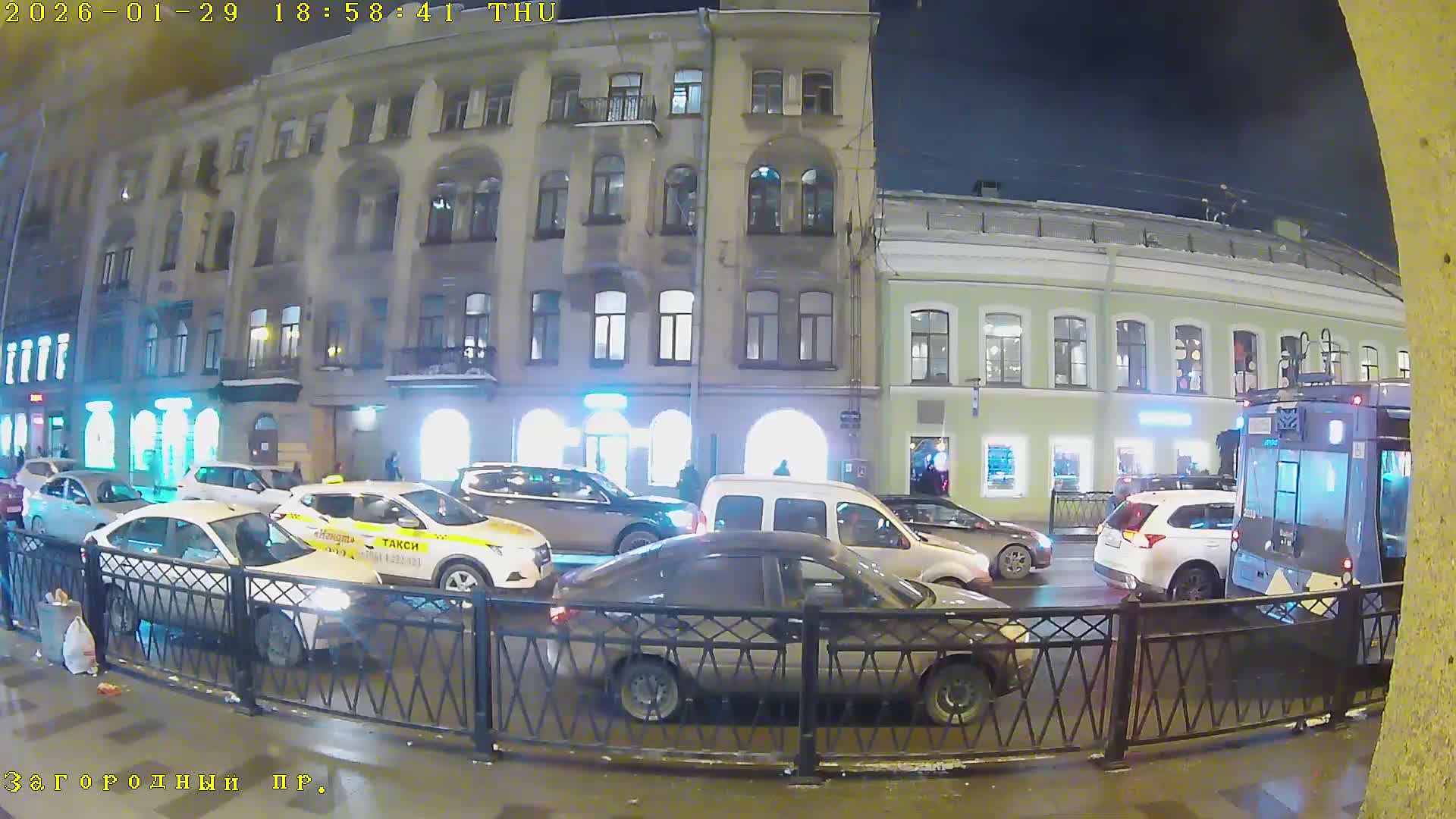 St. Petersburg, Zagorodny Avenue (Zagorodny Prospekt) Live Cam - Vladimirsky, Tsentralny, Saint Petersburg, Northwestern (Severo-Zapadnyy), Russia
