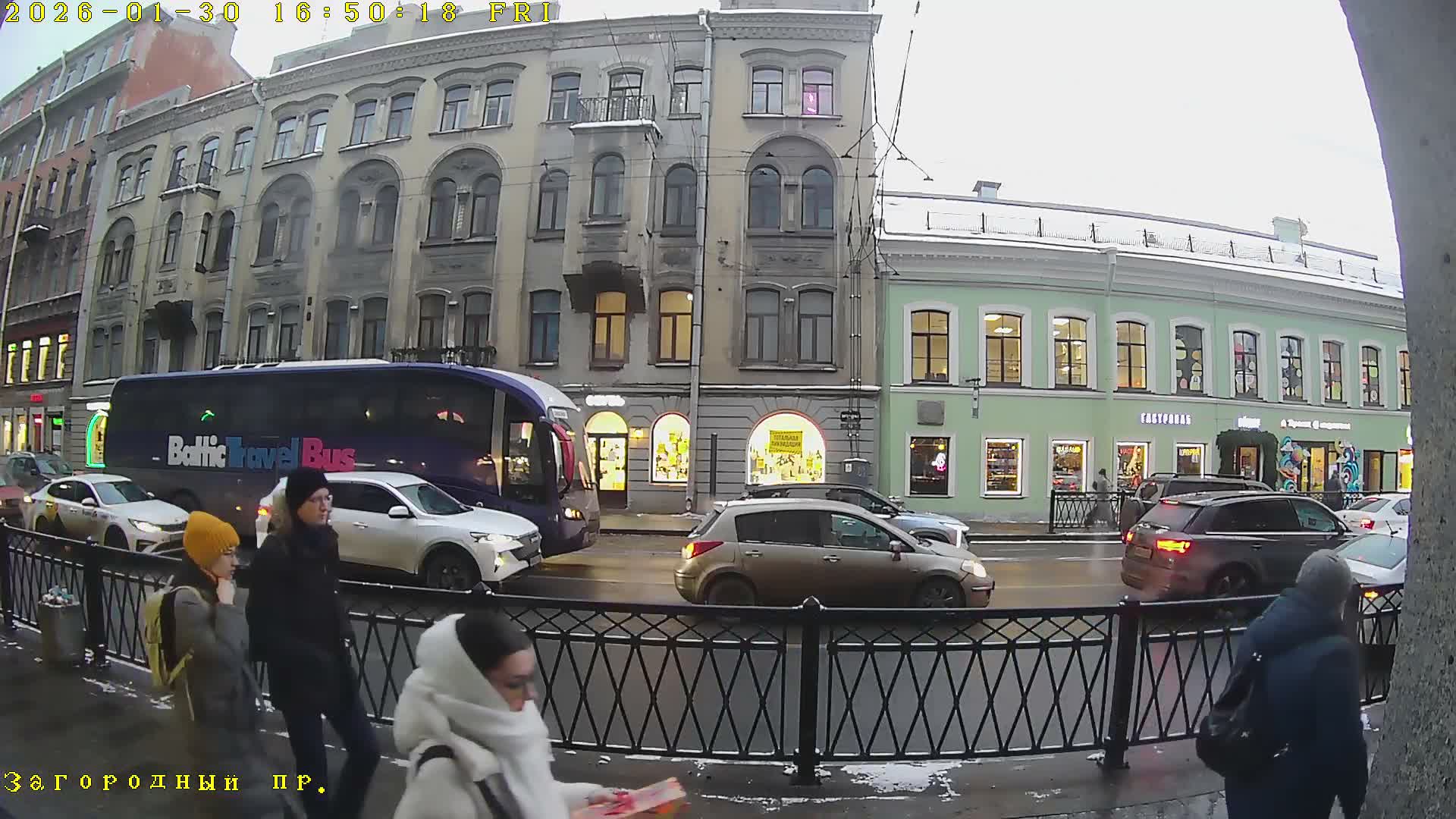 St. Petersburg, Zagorodny Avenue (Zagorodny Prospekt) Live Cam - Vladimirsky, Tsentralny, Saint Petersburg, Northwestern (Severo-Zapadnyy), Russia