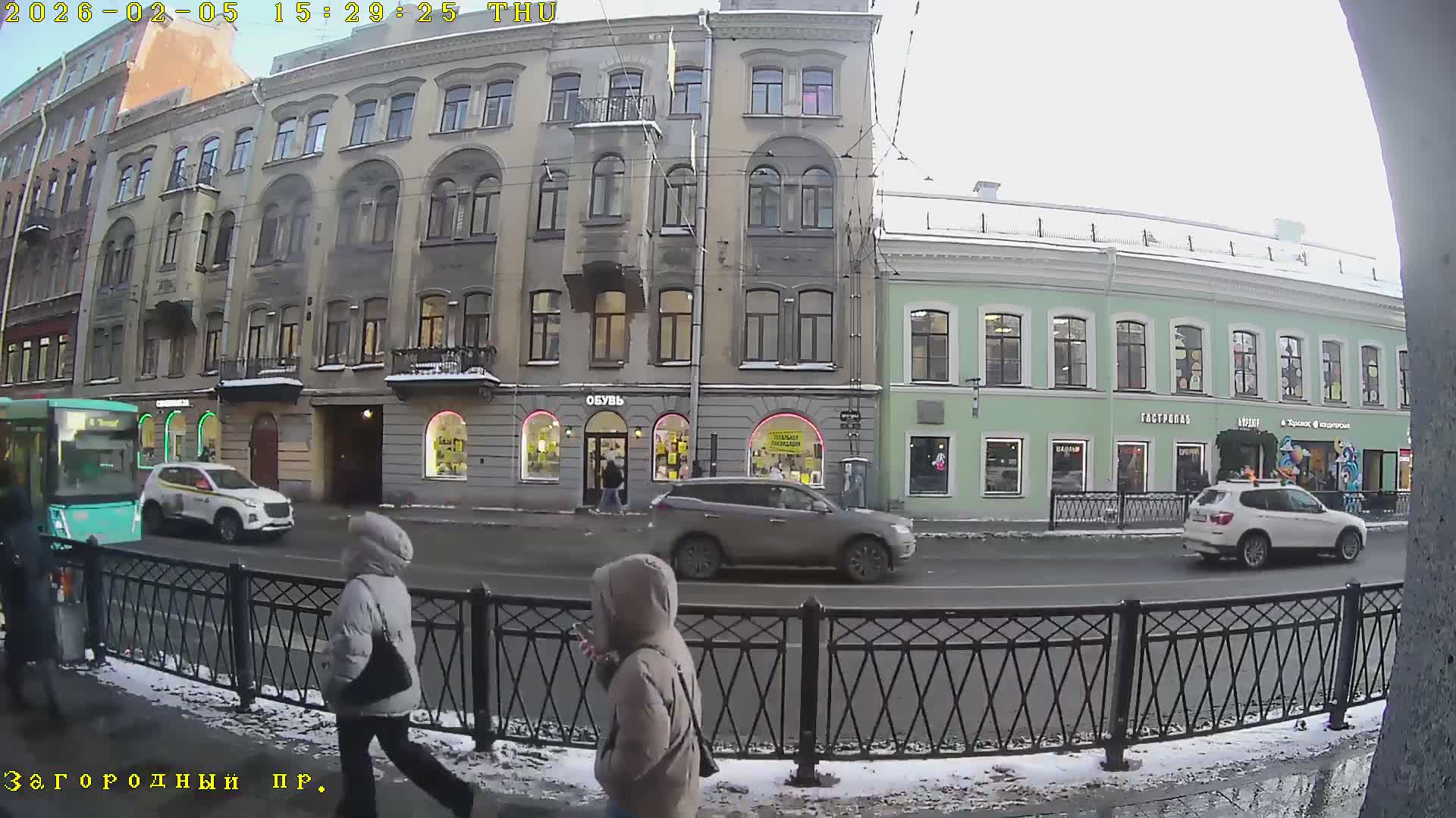St. Petersburg, Zagorodny Avenue (Zagorodny Prospekt) Live Cam - Vladimirsky, Tsentralny, Saint Petersburg, Northwestern (Severo-Zapadnyy), Russia