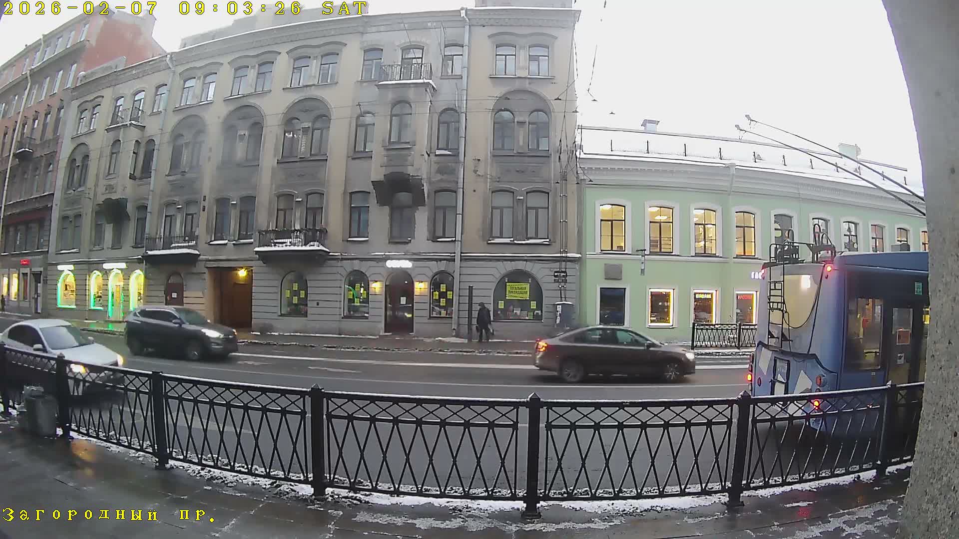 St. Petersburg, Zagorodny Avenue (Zagorodny Prospekt) Live Cam - Vladimirsky, Tsentralny, Saint Petersburg, Northwestern (Severo-Zapadnyy), Russia