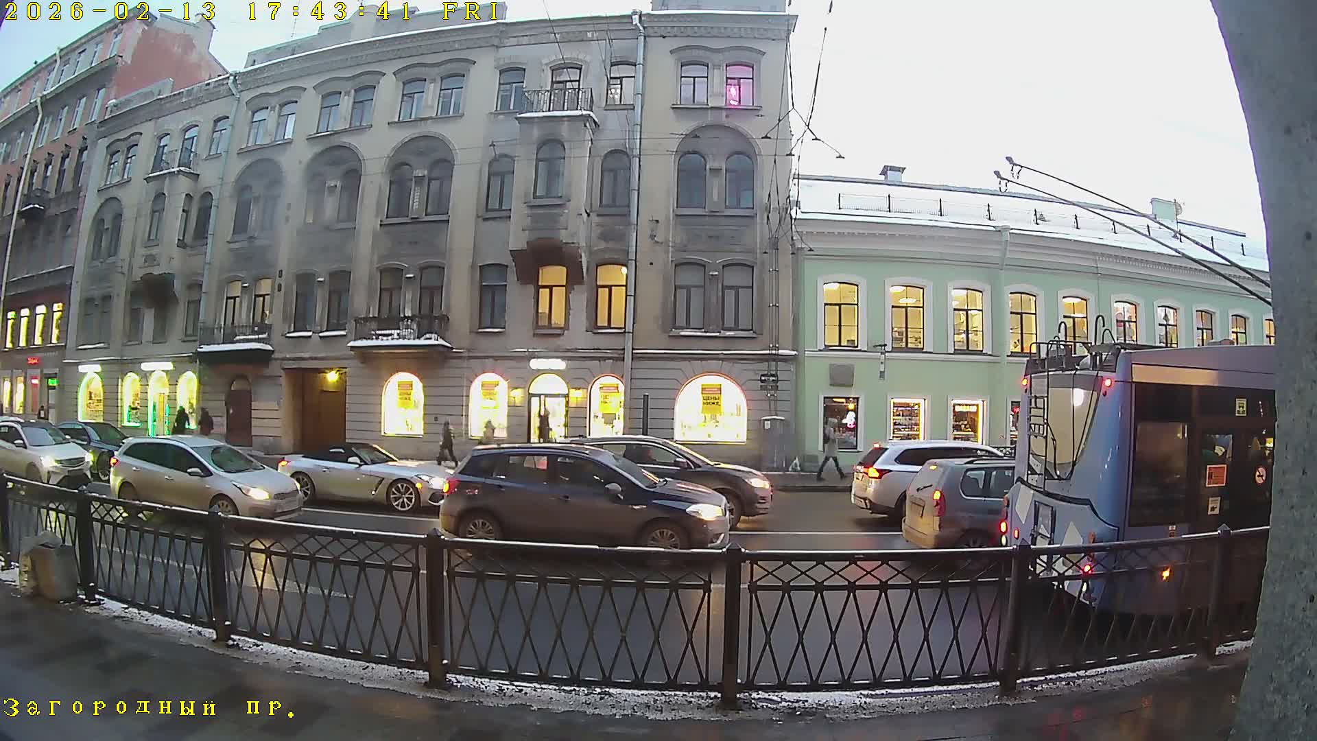 St. Petersburg, Zagorodny Avenue (Zagorodny Prospekt) Live Cam - Vladimirsky, Tsentralny, Saint Petersburg, Northwestern (Severo-Zapadnyy), Russia