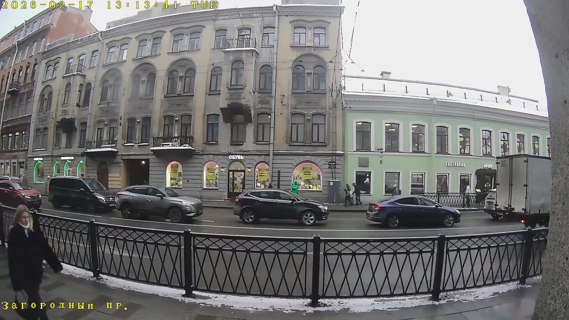 St. Petersburg, Zagorodny Avenue (Zagorodny Prospekt) Live Cam - Vladimirsky, Tsentralny, Saint Petersburg, Northwestern (Severo-Zapadnyy), Russia