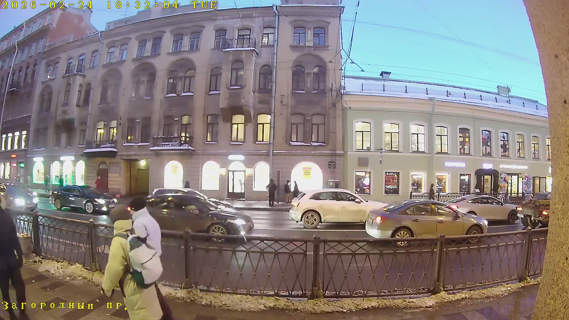 St. Petersburg, Zagorodny Avenue (Zagorodny Prospekt) Live Cam - Vladimirsky, Tsentralny, Saint Petersburg, Northwestern (Severo-Zapadnyy), Russia