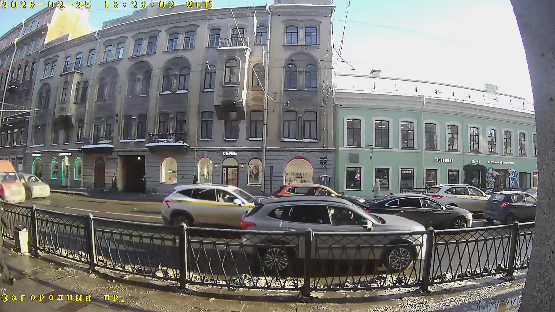 St. Petersburg, Zagorodny Avenue (Zagorodny Prospekt) Live Cam - Vladimirsky, Tsentralny, Saint Petersburg, Northwestern (Severo-Zapadnyy), Russia