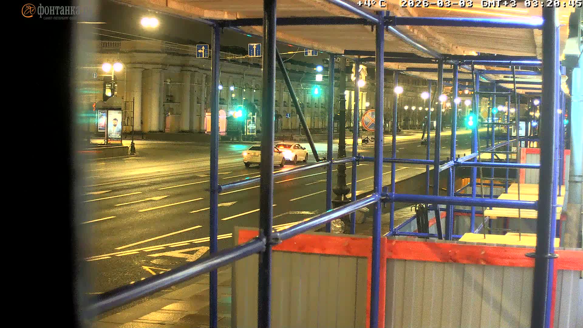 St. Petersburg, Zagorodny Avenue (Zagorodny Prospekt) Live Cam - Vladimirsky, Tsentralny, Saint Petersburg, Northwestern (Severo-Zapadnyy), Russia