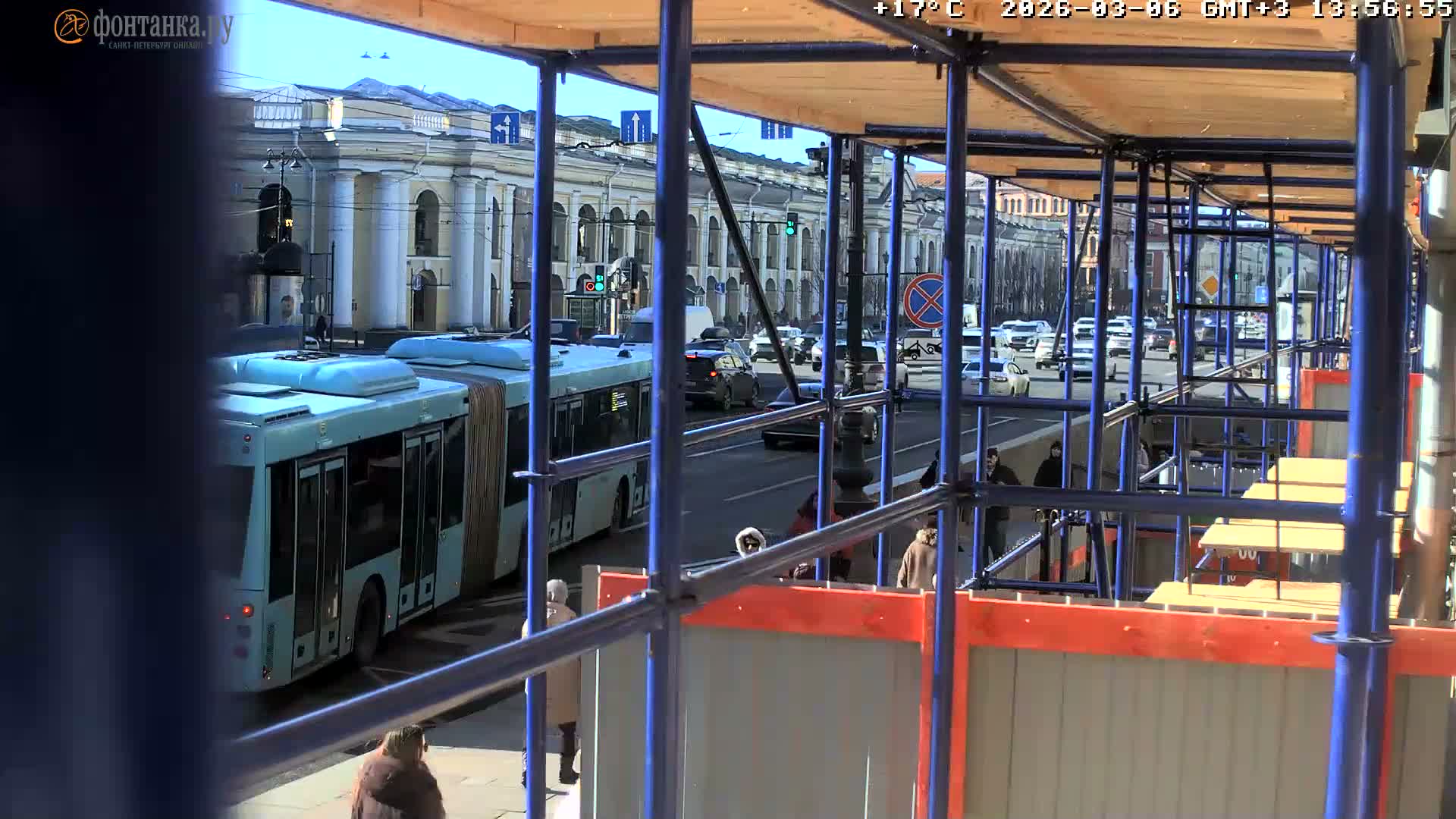 St. Petersburg, Zagorodny Avenue (Zagorodny Prospekt) Live Cam - Vladimirsky, Tsentralny, Saint Petersburg, Northwestern (Severo-Zapadnyy), Russia