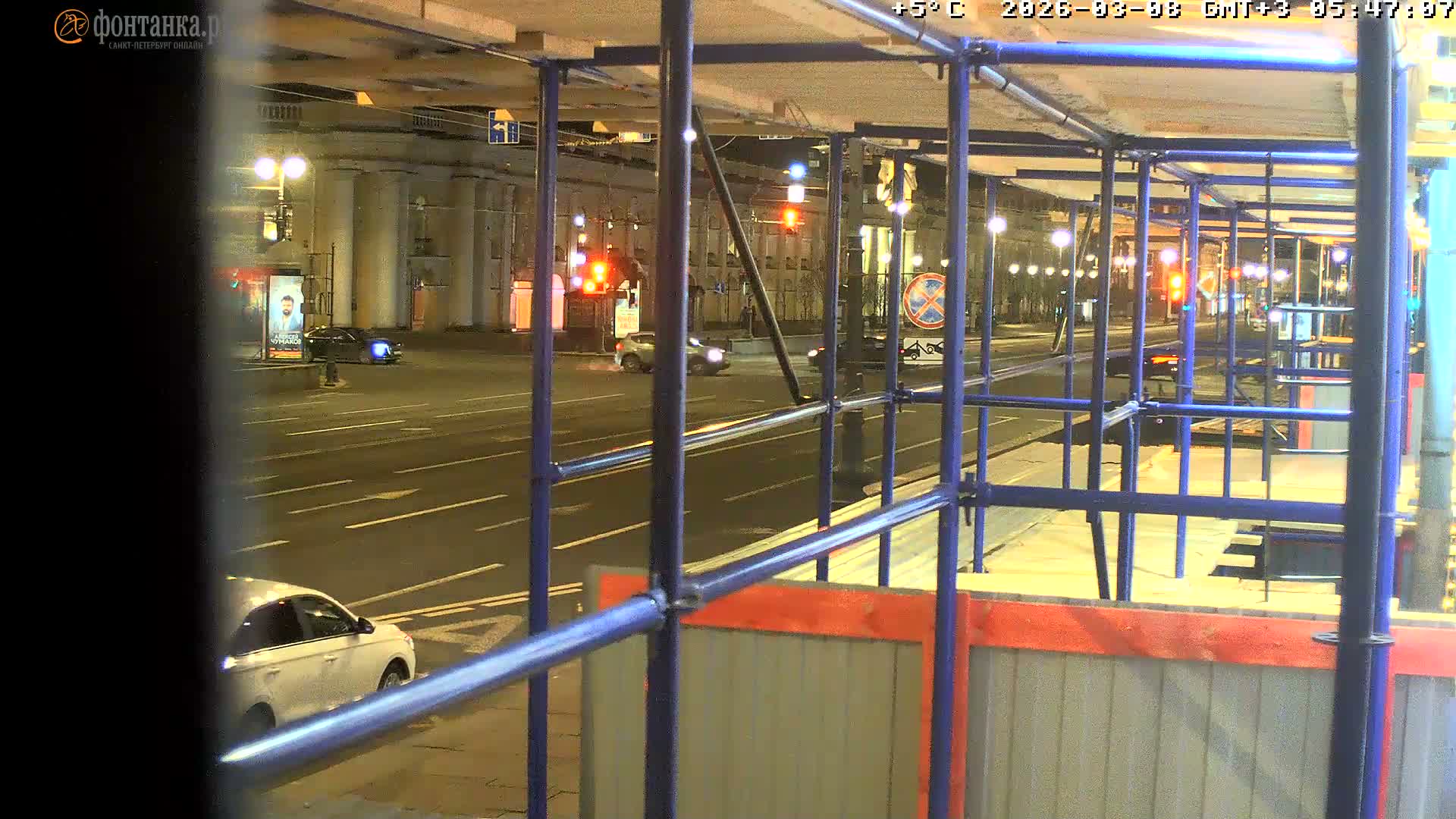 St. Petersburg, Zagorodny Avenue (Zagorodny Prospekt) Live Cam - Vladimirsky, Tsentralny, Saint Petersburg, Northwestern (Severo-Zapadnyy), Russia
