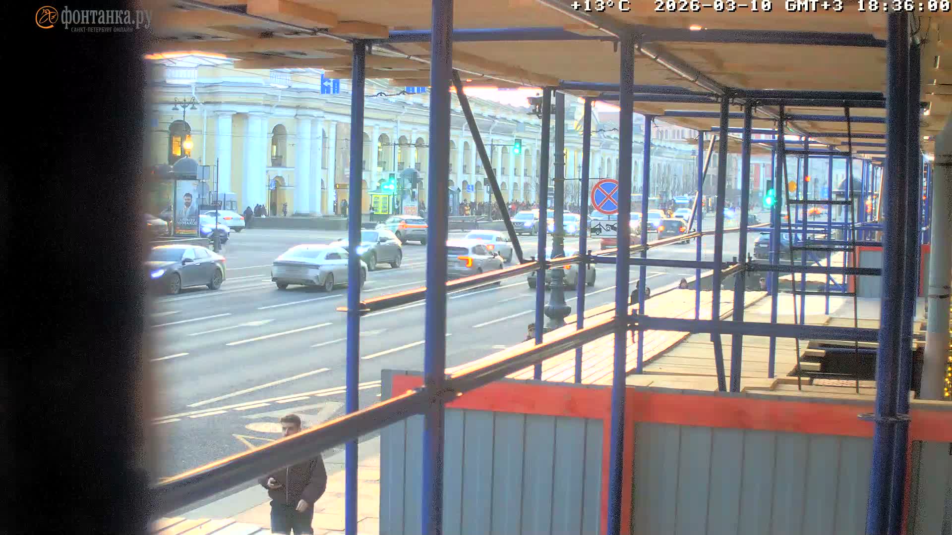 St. Petersburg, Zagorodny Avenue (Zagorodny Prospekt) Live Cam - Vladimirsky, Tsentralny, Saint Petersburg, Northwestern (Severo-Zapadnyy), Russia