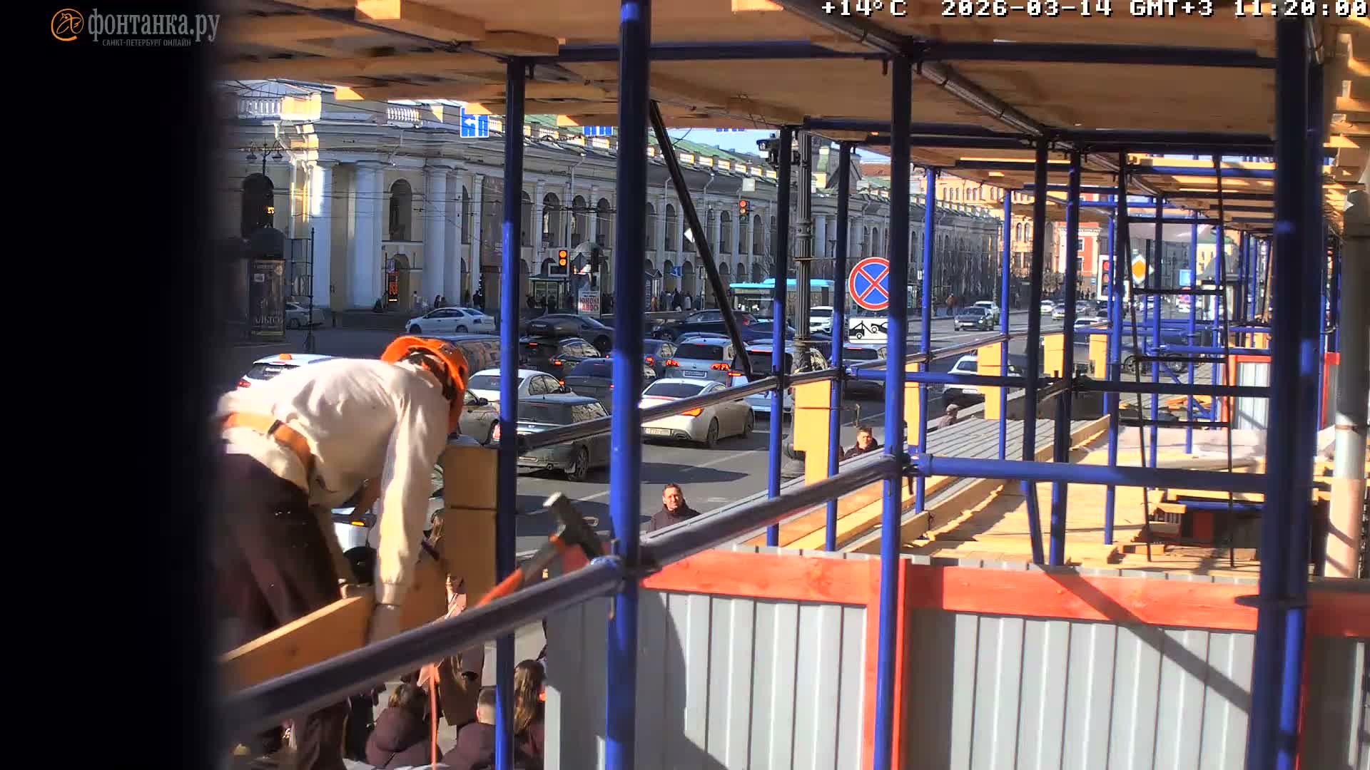 St. Petersburg, Zagorodny Avenue (Zagorodny Prospekt) Live Cam - Vladimirsky, Tsentralny, Saint Petersburg, Northwestern (Severo-Zapadnyy), Russia