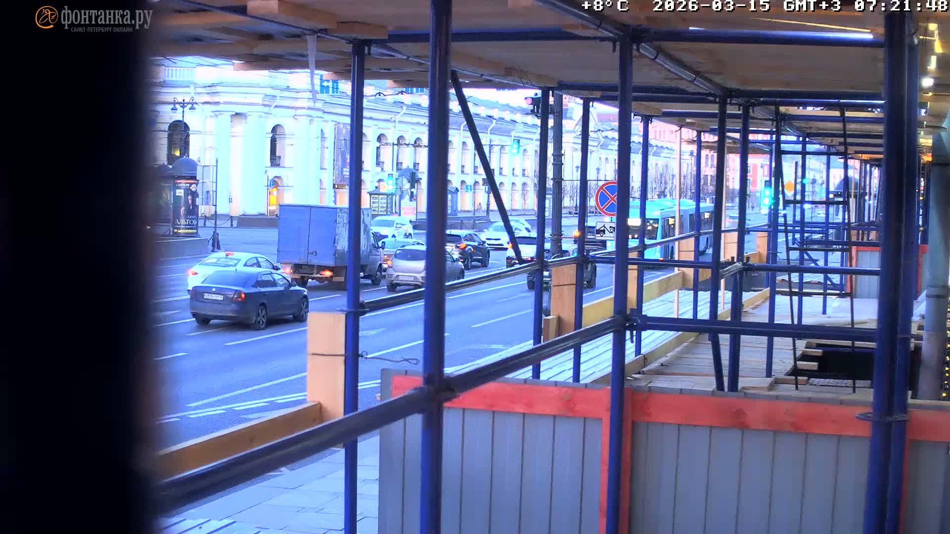 St. Petersburg, Zagorodny Avenue (Zagorodny Prospekt) Live Cam - Vladimirsky, Tsentralny, Saint Petersburg, Northwestern (Severo-Zapadnyy), Russia