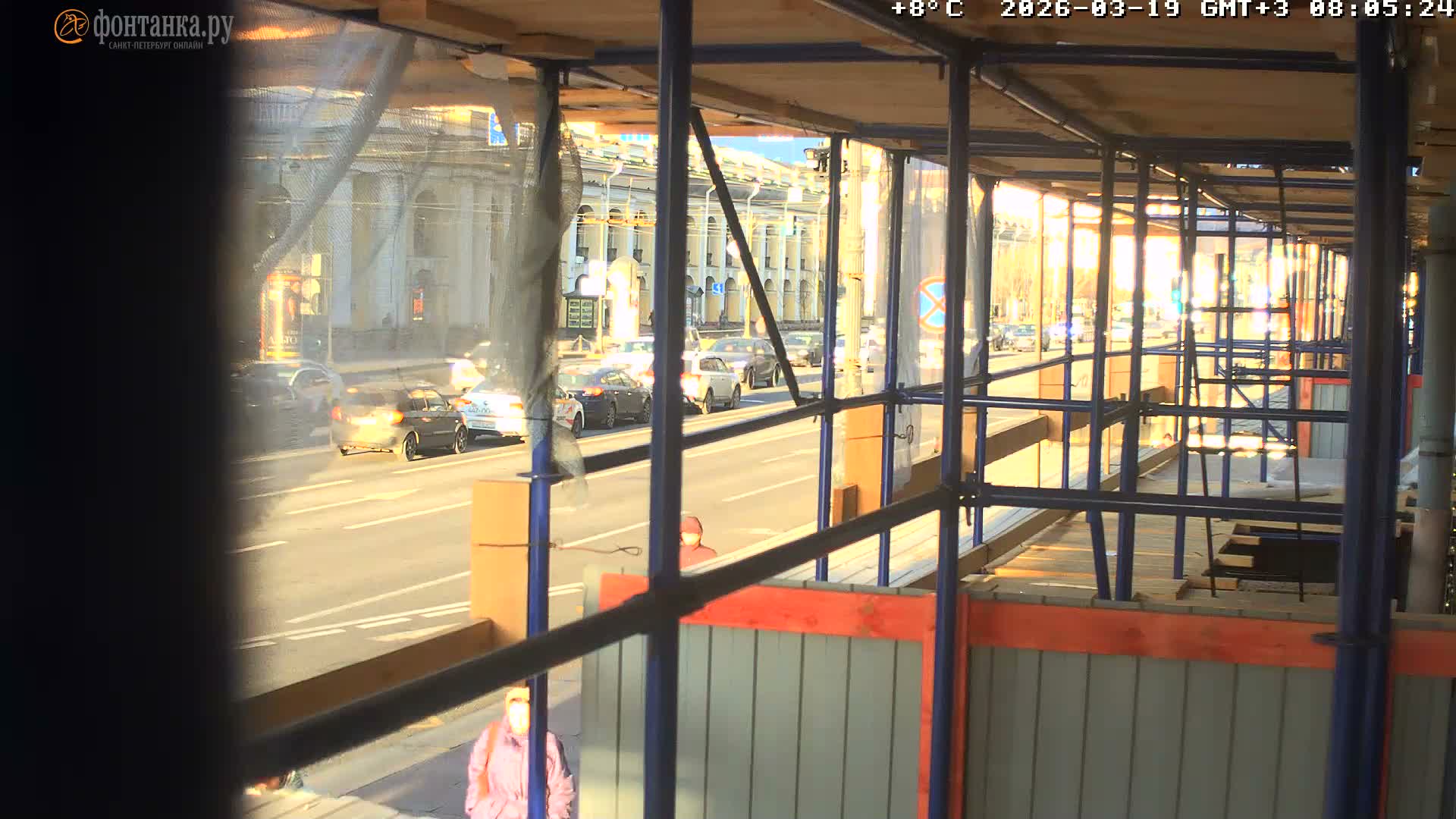 St. Petersburg, Zagorodny Avenue (Zagorodny Prospekt) Live Cam - Vladimirsky, Tsentralny, Saint Petersburg, Northwestern (Severo-Zapadnyy), Russia