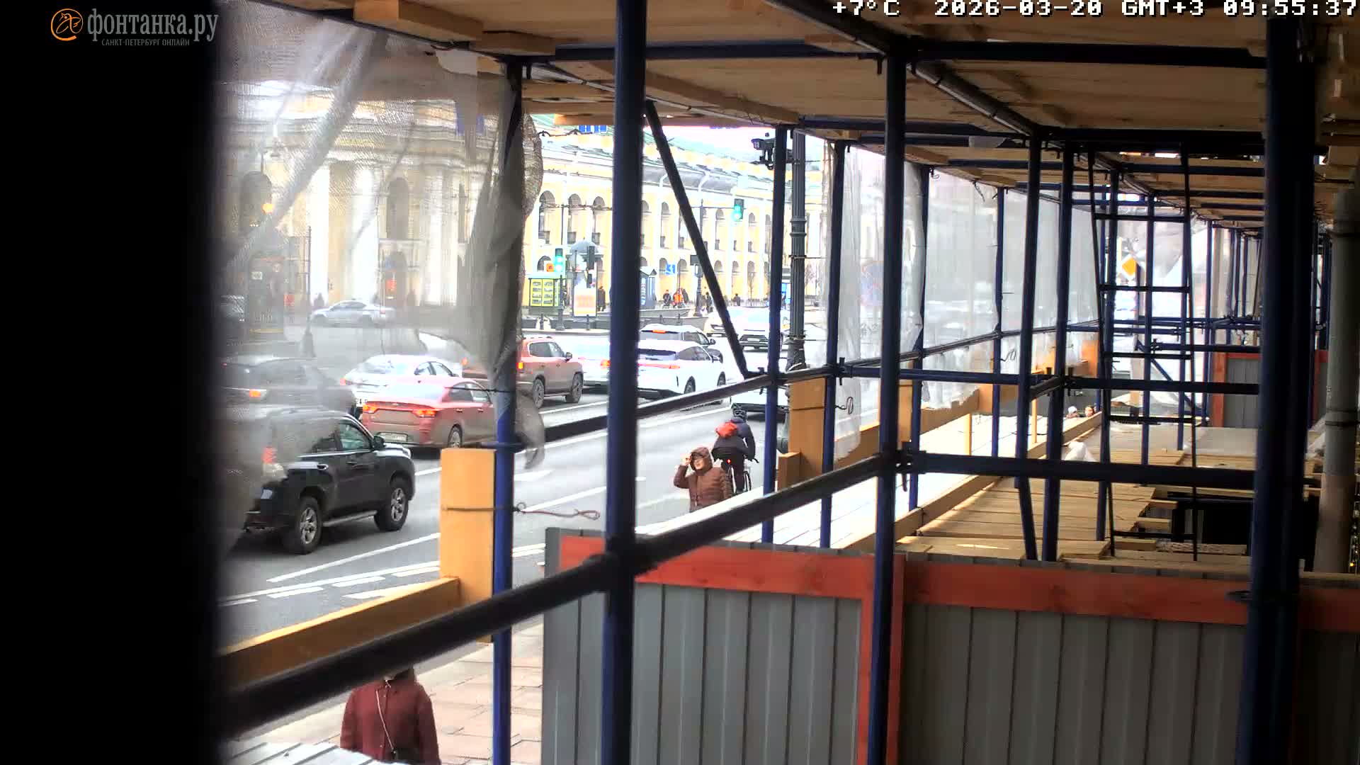St. Petersburg, Zagorodny Avenue (Zagorodny Prospekt) Live Cam - Vladimirsky, Tsentralny, Saint Petersburg, Northwestern (Severo-Zapadnyy), Russia