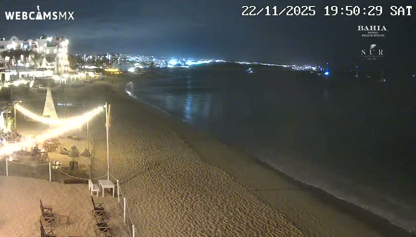 Cabo San Lucas, Playa El Medano Beach towards East View Live Cam - El Medano Ejidal, Los Cabos, Baja California Sur, Mexico