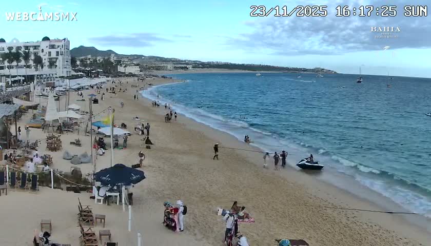 Cabo San Lucas, Playa El Medano Beach towards East View Live Cam - El Medano Ejidal, Los Cabos, Baja California Sur, Mexico