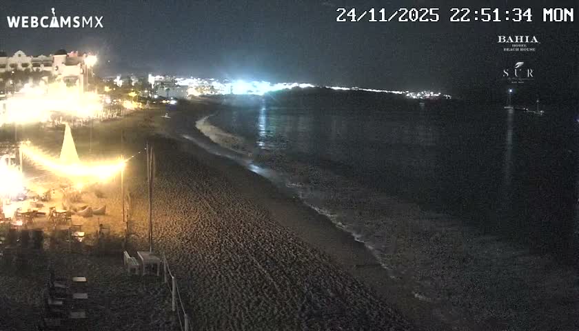 Cabo San Lucas, Playa El Medano Beach towards East View Live Cam - El Medano Ejidal, Los Cabos, Baja California Sur, Mexico