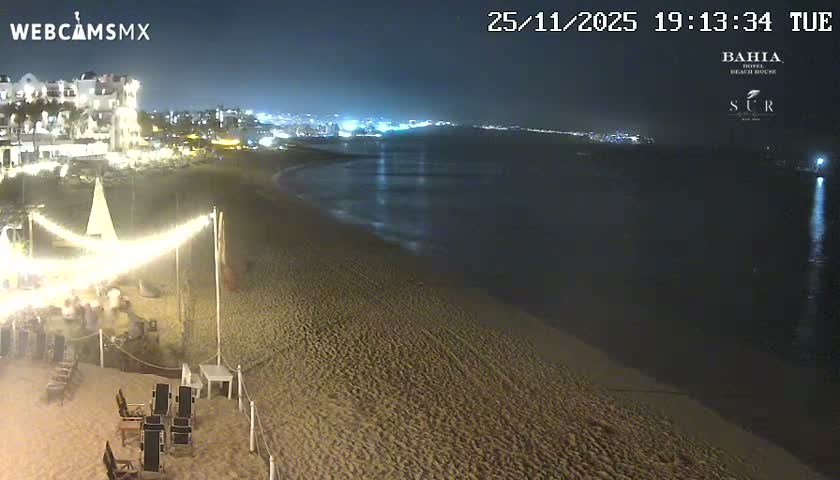Cabo San Lucas, Playa El Medano Beach towards East View Live Cam - El Medano Ejidal, Los Cabos, Baja California Sur, Mexico