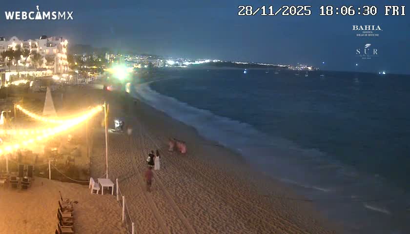 Cabo San Lucas, Playa El Medano Beach towards East View Live Cam - El Medano Ejidal, Los Cabos, Baja California Sur, Mexico