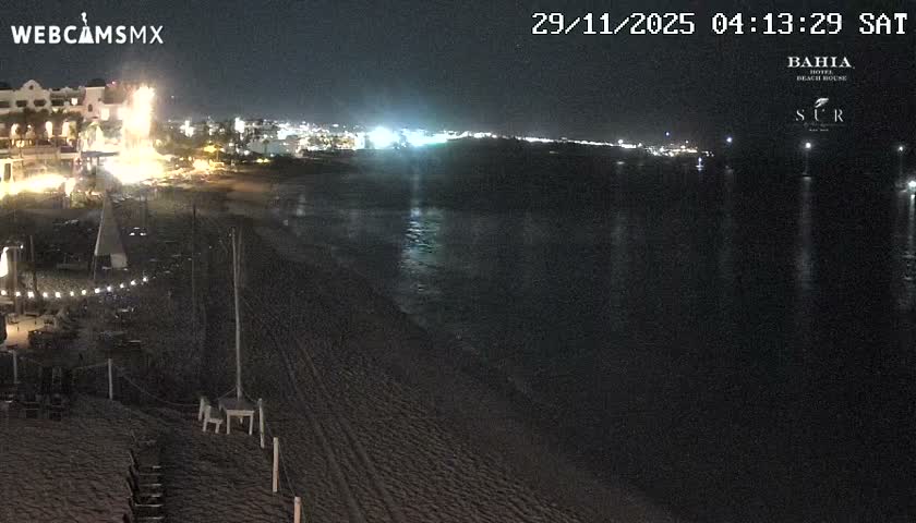 Cabo San Lucas, Playa El Medano Beach towards East View Live Cam - El Medano Ejidal, Los Cabos, Baja California Sur, Mexico