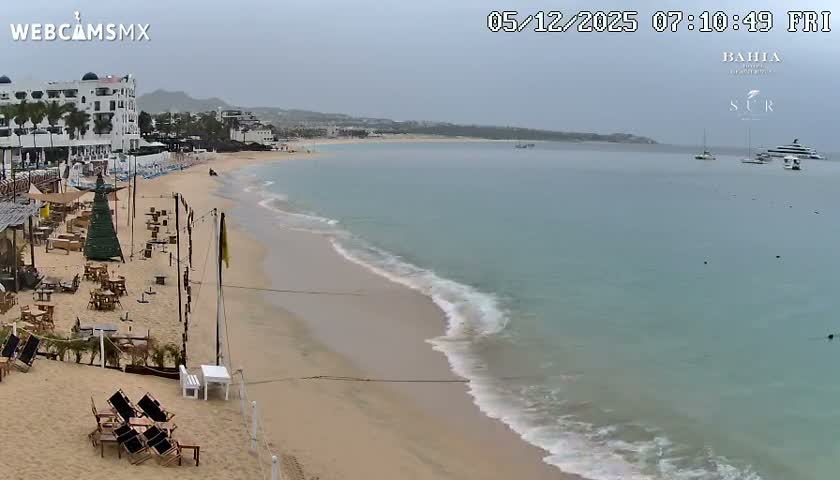Cabo San Lucas, Playa El Medano Beach towards East View Live Cam - El Medano Ejidal, Los Cabos, Baja California Sur, Mexico