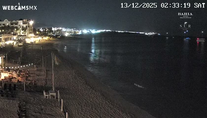 Cabo San Lucas, Playa El Medano Beach towards East View Live Cam - El Medano Ejidal, Los Cabos, Baja California Sur, Mexico