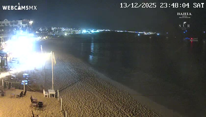 Cabo San Lucas, Playa El Medano Beach towards East View Live Cam - El Medano Ejidal, Los Cabos, Baja California Sur, Mexico