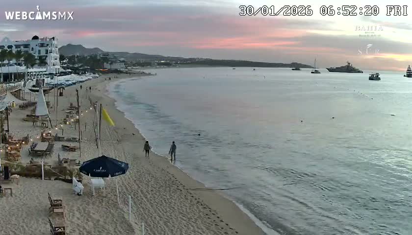 Cabo San Lucas, Playa El Medano Beach towards East View Live Cam - El Medano Ejidal, Los Cabos, Baja California Sur, Mexico