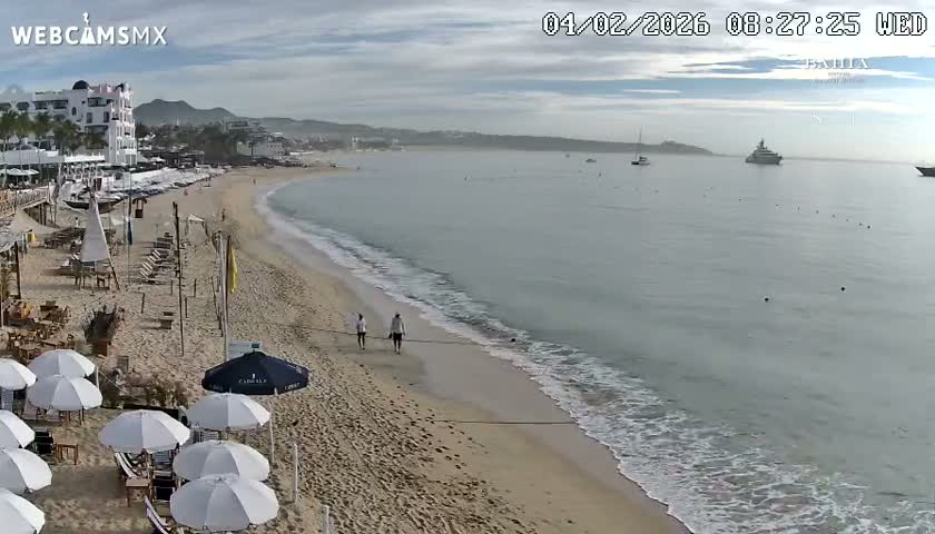 Cabo San Lucas, Playa El Medano Beach towards East View Live Cam - El Medano Ejidal, Los Cabos, Baja California Sur, Mexico