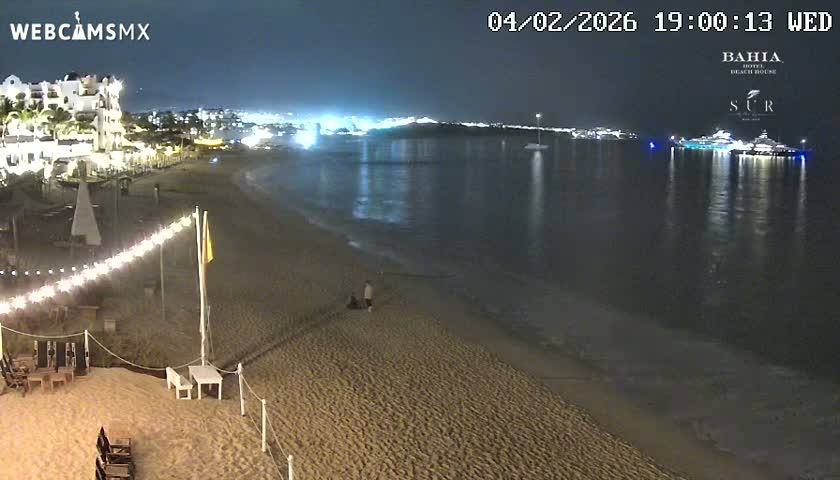 Cabo San Lucas, Playa El Medano Beach towards East View Live Cam - El Medano Ejidal, Los Cabos, Baja California Sur, Mexico